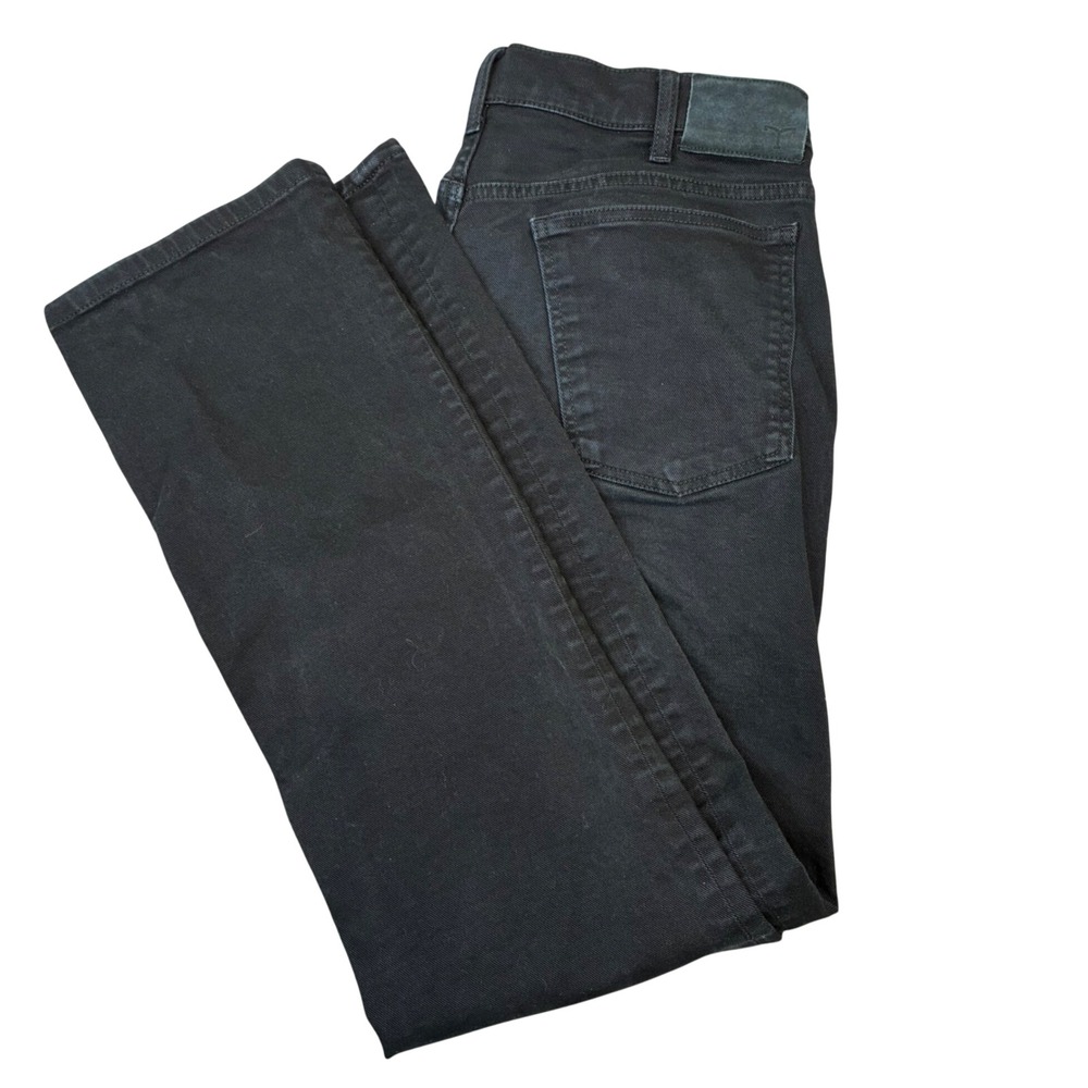 Tecovas Standard Fit Jeans Mens 34x32 Black Straight Leg Denim Western Classic